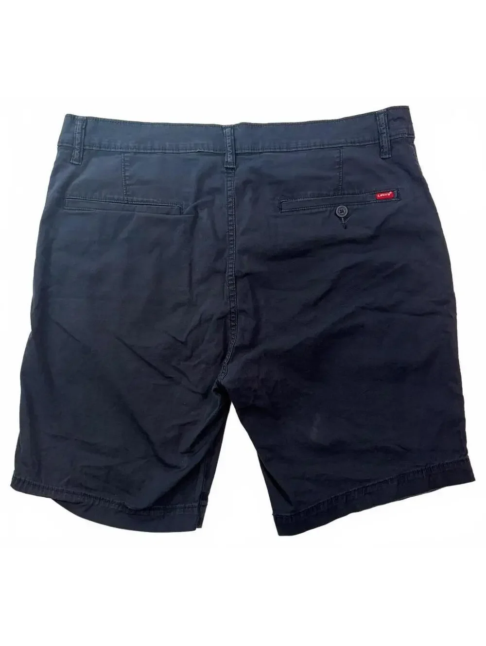 Levi's XX Chino Men's 36 Navy 9in Standard Taper Fit Stretch Twill Preppy Shorts